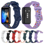 Cinturino sportivo in silicone a pois arcobaleno, For Huawei Band 10 / 9 / 8