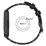 Cinturino sportivo in silicone a pois arcobaleno, For Huawei Band 10 / 9 / 8