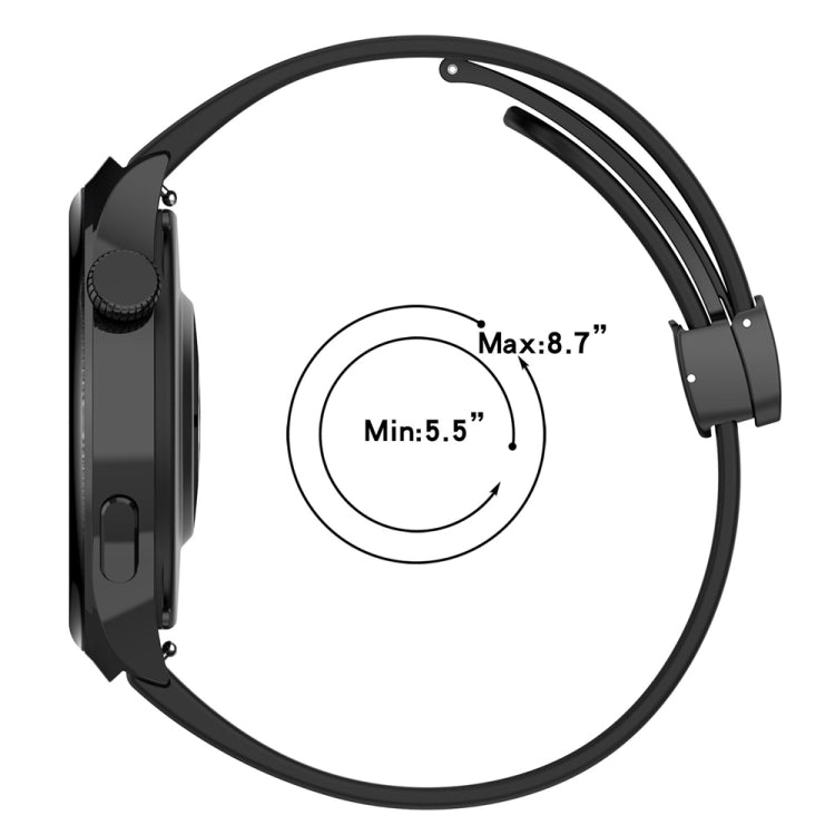 Cinturino per orologio in silicone con fibbia pieghevole, For Huawei Watch 4 / Watch 4 Pro