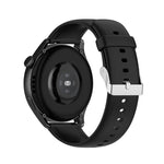 Cinturino per orologio con fibbia in argento in acciaio inossidabile in silicone tinta unita, Silver Buckle