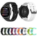 Cinturino per orologio con fibbia nera in acciaio inossidabile in silicone tinta unita, Black Buckle