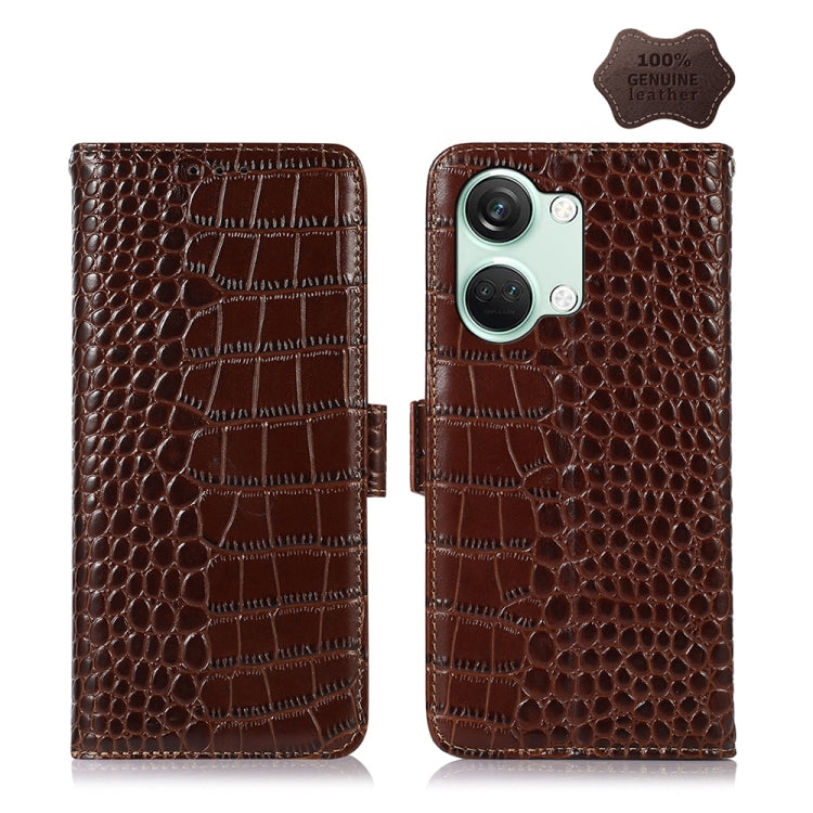 Custodia per telefono in pelle di vacchetta di coccodrillo, For OnePlus Nord CE4 5G Global, For OnePlus Ace 3 / 12R, For OnePlus Ace 2 Pro, For OnePlus Nord CE3 5G, For OnePlus Nord 3 / Ace 2V