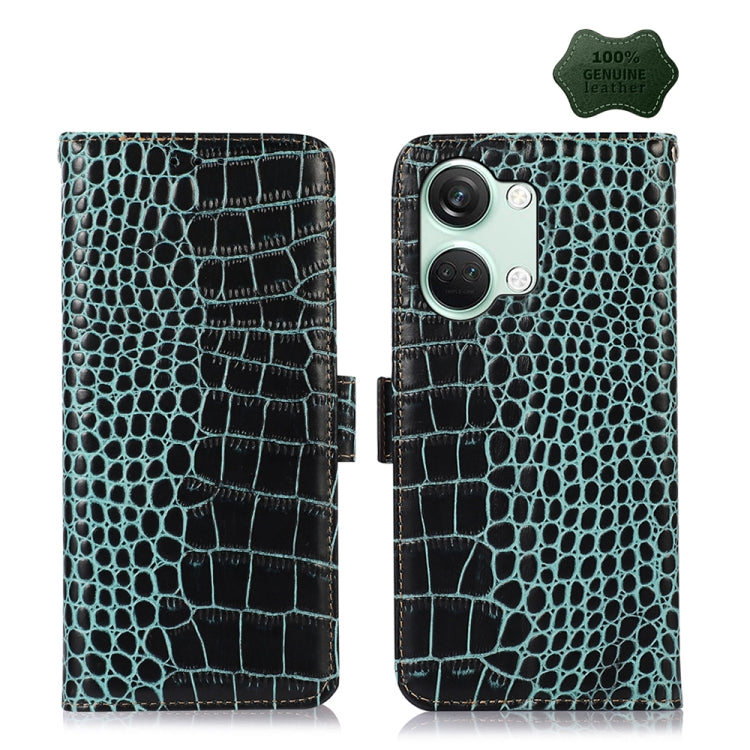 Custodia per telefono in pelle di vacchetta di coccodrillo, For OnePlus Nord CE4 5G Global, For OnePlus Ace 3 / 12R, For OnePlus Ace 2 Pro, For OnePlus Nord CE3 5G, For OnePlus Nord 3 / Ace 2V