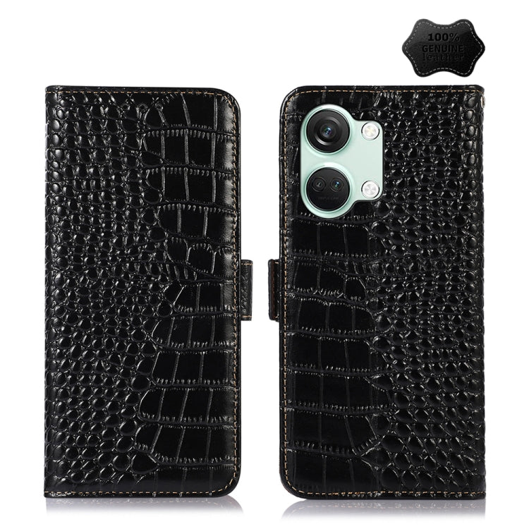 Custodia per telefono in pelle di vacchetta di coccodrillo, For OnePlus Nord CE4 5G Global, For OnePlus Ace 3 / 12R, For OnePlus Ace 2 Pro, For OnePlus Nord CE3 5G, For OnePlus Nord 3 / Ace 2V