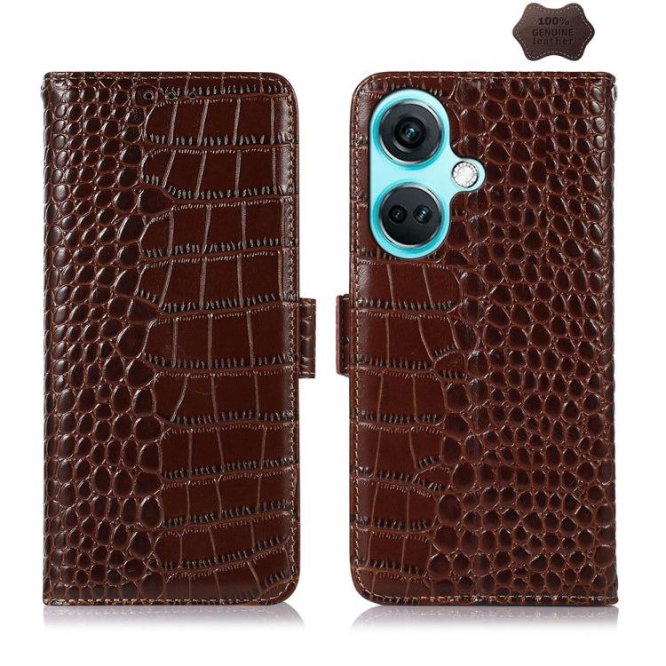 Custodia per telefono in pelle di vacchetta di coccodrillo, For OnePlus Nord CE4 5G Global, For OnePlus Ace 3 / 12R, For OnePlus Ace 2 Pro, For OnePlus Nord CE3 5G, For OnePlus Nord 3 / Ace 2V