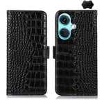 Custodia per telefono in pelle di vacchetta di coccodrillo, For OnePlus Nord CE4 5G Global, For OnePlus Ace 3 / 12R, For OnePlus Ace 2 Pro, For OnePlus Nord CE3 5G, For OnePlus Nord 3 / Ace 2V