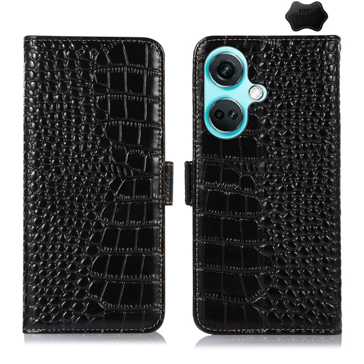 Custodia per telefono in pelle di vacchetta di coccodrillo, For OnePlus Nord CE4 5G Global, For OnePlus Ace 3 / 12R, For OnePlus Ace 2 Pro, For OnePlus Nord CE3 5G, For OnePlus Nord 3 / Ace 2V