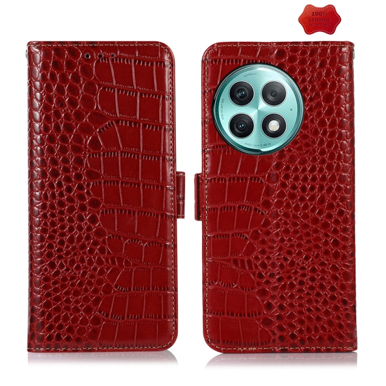 Custodia per telefono in pelle di vacchetta di coccodrillo, For OnePlus Nord CE4 5G Global, For OnePlus Ace 3 / 12R, For OnePlus Ace 2 Pro, For OnePlus Nord CE3 5G, For OnePlus Nord 3 / Ace 2V