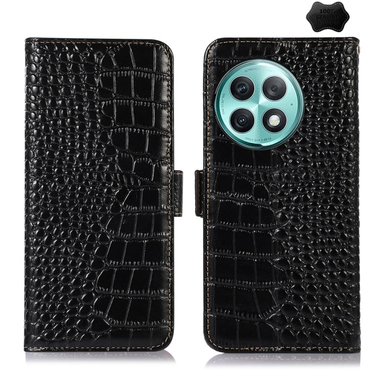 Custodia per telefono in pelle di vacchetta di coccodrillo, For OnePlus Nord CE4 5G Global, For OnePlus Ace 3 / 12R, For OnePlus Ace 2 Pro, For OnePlus Nord CE3 5G, For OnePlus Nord 3 / Ace 2V