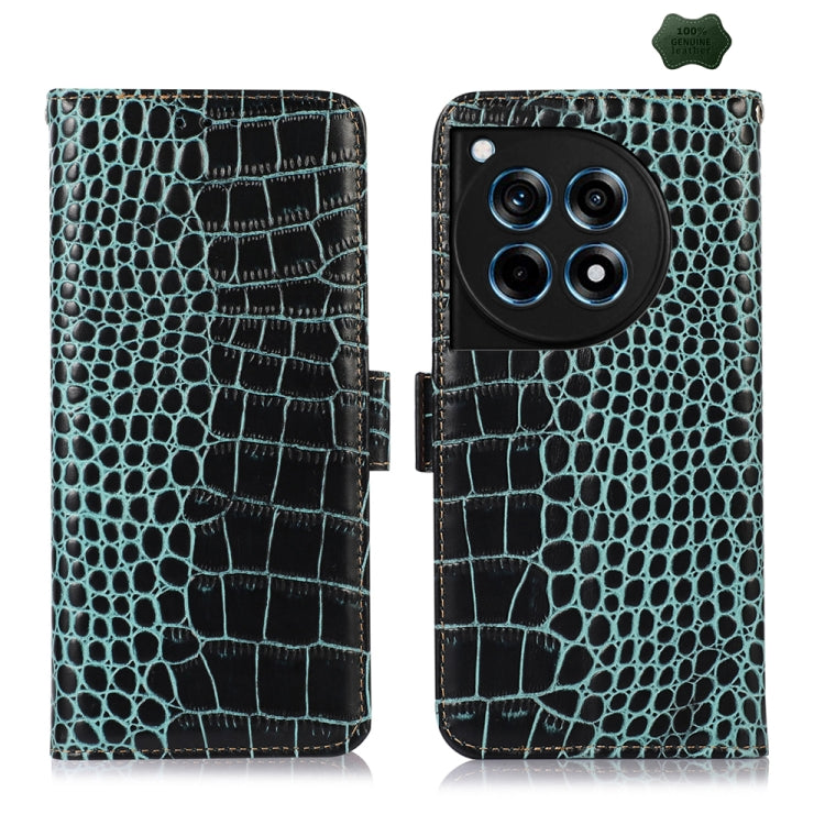 Custodia per telefono in pelle di vacchetta di coccodrillo, For OnePlus Nord CE4 5G Global, For OnePlus Ace 3 / 12R, For OnePlus Ace 2 Pro, For OnePlus Nord CE3 5G, For OnePlus Nord 3 / Ace 2V