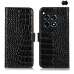 Custodia per telefono in pelle di vacchetta di coccodrillo, For OnePlus Nord CE4 5G Global, For OnePlus Ace 3 / 12R, For OnePlus Ace 2 Pro, For OnePlus Nord CE3 5G, For OnePlus Nord 3 / Ace 2V