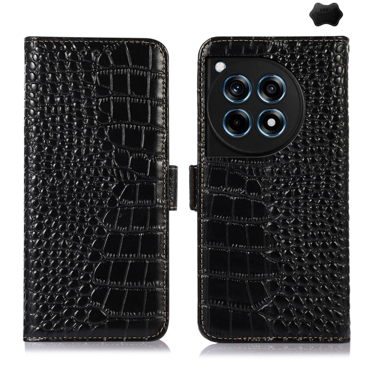 Custodia per telefono in pelle di vacchetta di coccodrillo, For OnePlus Nord CE4 5G Global, For OnePlus Ace 3 / 12R, For OnePlus Ace 2 Pro, For OnePlus Nord CE3 5G, For OnePlus Nord 3 / Ace 2V