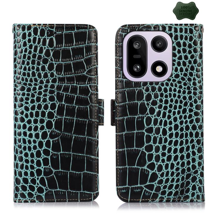 Custodia per telefono in pelle di vacchetta di coccodrillo, For OnePlus Nord CE6 Lite 5G Global, For OnePlus Ace 6 Ultra, For OnePlus 15T, For OnePlus Turbo 6V / Turbo 6, For OnePlus 15R/Ace 6 5G/Ace 6T 5G, For OnePlus 15