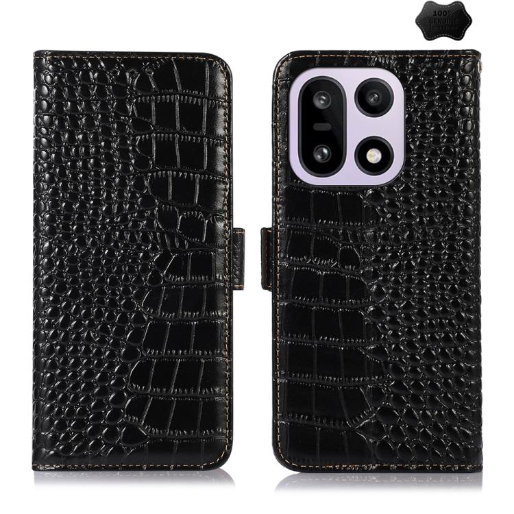 Custodia per telefono in pelle di vacchetta di coccodrillo, For OnePlus Nord CE6 Lite 5G Global, For OnePlus Ace 6 Ultra, For OnePlus 15T, For OnePlus Turbo 6V / Turbo 6, For OnePlus 15R/Ace 6 5G/Ace 6T 5G, For OnePlus 15