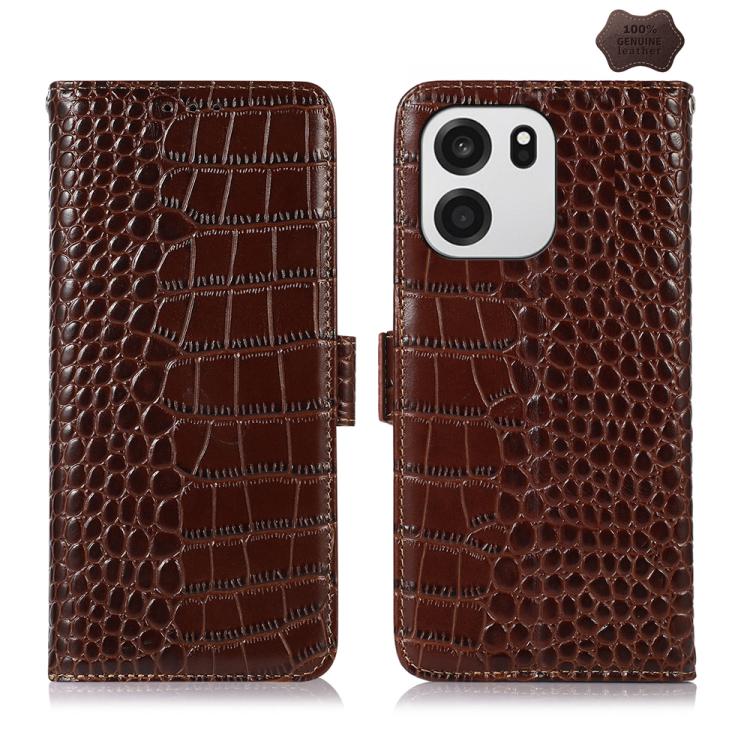 Custodia per telefono in pelle di vacchetta di coccodrillo, For OnePlus Nord CE6 Lite 5G Global, For OnePlus Ace 6 Ultra, For OnePlus 15T, For OnePlus Turbo 6V / Turbo 6, For OnePlus 15R/Ace 6 5G/Ace 6T 5G, For OnePlus 15