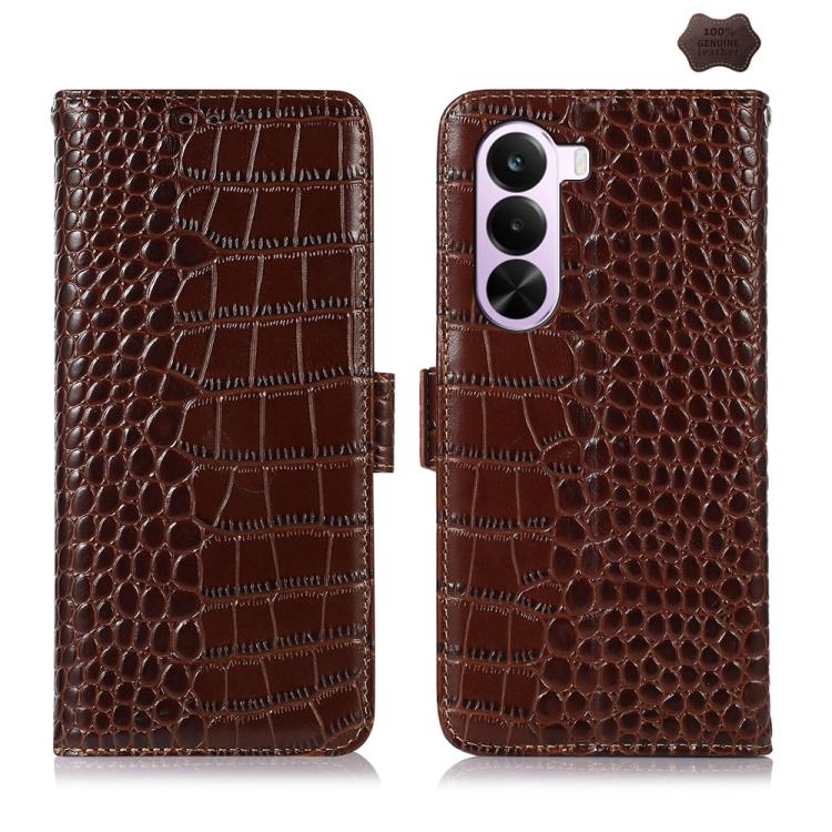 Custodia per telefono in pelle di vacchetta di coccodrillo, For OnePlus Nord CE6 Lite 5G Global, For OnePlus Ace 6 Ultra, For OnePlus 15T, For OnePlus Turbo 6V / Turbo 6, For OnePlus 15R/Ace 6 5G/Ace 6T 5G, For OnePlus 15