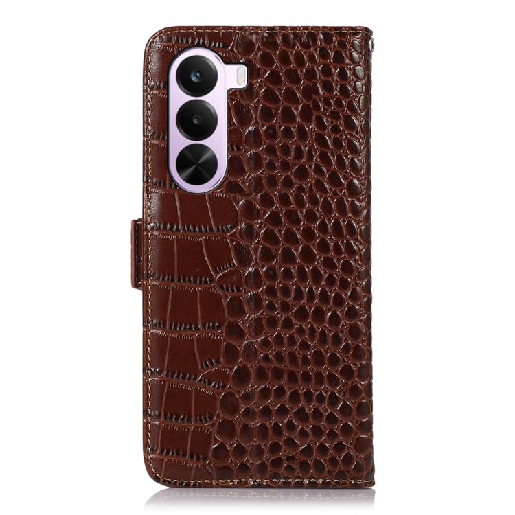 Custodia per telefono in pelle di vacchetta di coccodrillo, For OnePlus Nord CE6 Lite 5G Global, For OnePlus Ace 6 Ultra, For OnePlus 15T, For OnePlus Turbo 6V / Turbo 6, For OnePlus 15R/Ace 6 5G/Ace 6T 5G, For OnePlus 15