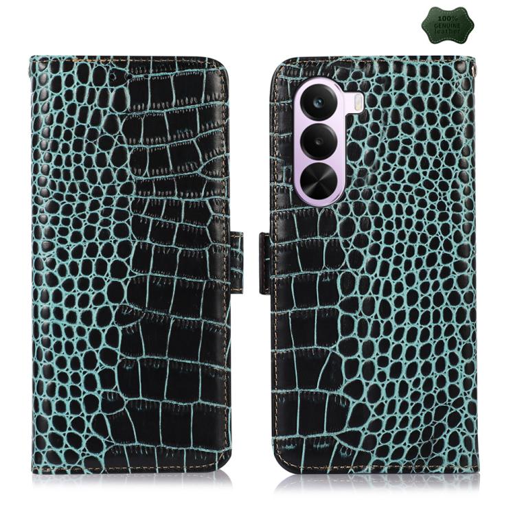 Custodia per telefono in pelle di vacchetta di coccodrillo, For OnePlus Nord CE6 Lite 5G Global, For OnePlus Ace 6 Ultra, For OnePlus 15T, For OnePlus Turbo 6V / Turbo 6, For OnePlus 15R/Ace 6 5G/Ace 6T 5G, For OnePlus 15