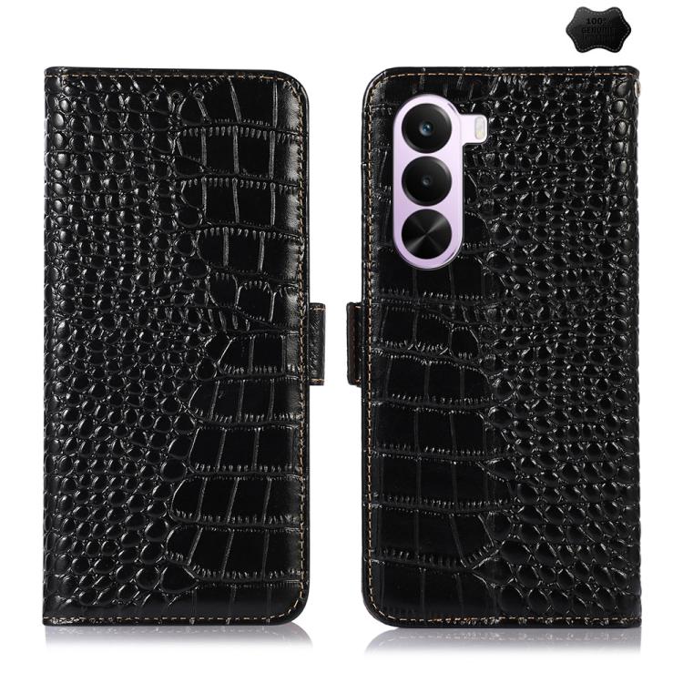 Custodia per telefono in pelle di vacchetta di coccodrillo, For OnePlus Nord CE6 Lite 5G Global, For OnePlus Ace 6 Ultra, For OnePlus 15T, For OnePlus Turbo 6V / Turbo 6, For OnePlus 15R/Ace 6 5G/Ace 6T 5G, For OnePlus 15