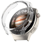 Custodia protettiva per orologio scavata a mezza copertura + set di pellicole idrogel, For Huawei Watch 4 Pro