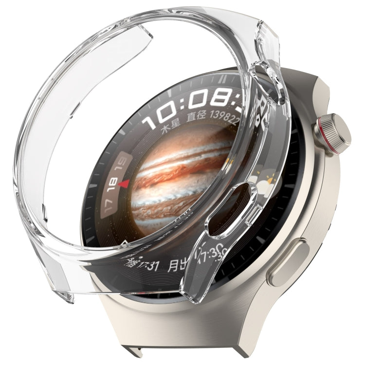 Custodia protettiva per orologio scavata a mezza copertura + set di pellicole idrogel, For Huawei Watch 4 Pro
