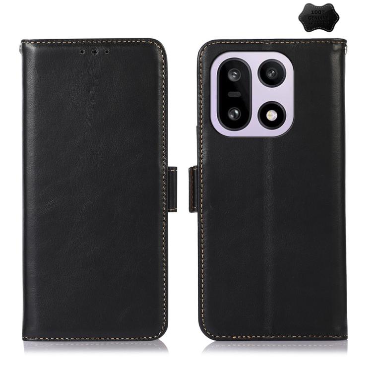 Custodia per telefono RFID in vera pelle con struttura magnetica Crazy Horse, For OnePlus Nord CE6 Lite 5G Global, For OnePlus Ace 6 Ultra, For OnePlus 15T, For OnePlus Turbo 6V / Turbo 6, For OnePlus 15R/Ace 6 5G/Ace 6T 5G, For OnePlus 15
