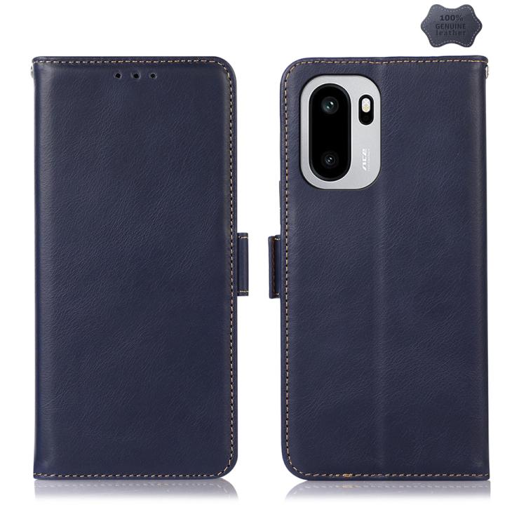 Custodia per telefono RFID in vera pelle con struttura magnetica Crazy Horse, For OnePlus Nord CE6 Lite 5G Global, For OnePlus Ace 6 Ultra, For OnePlus 15T, For OnePlus Turbo 6V / Turbo 6, For OnePlus 15R/Ace 6 5G/Ace 6T 5G, For OnePlus 15