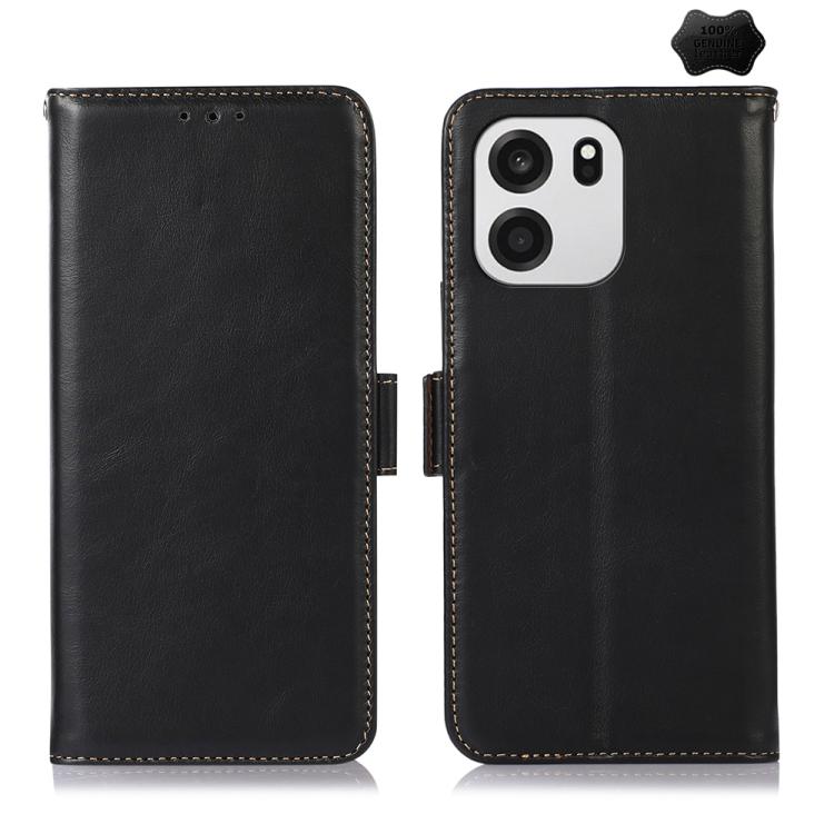 Custodia per telefono RFID in vera pelle con struttura magnetica Crazy Horse, For OnePlus Nord CE6 Lite 5G Global, For OnePlus Ace 6 Ultra, For OnePlus 15T, For OnePlus Turbo 6V / Turbo 6, For OnePlus 15R/Ace 6 5G/Ace 6T 5G, For OnePlus 15