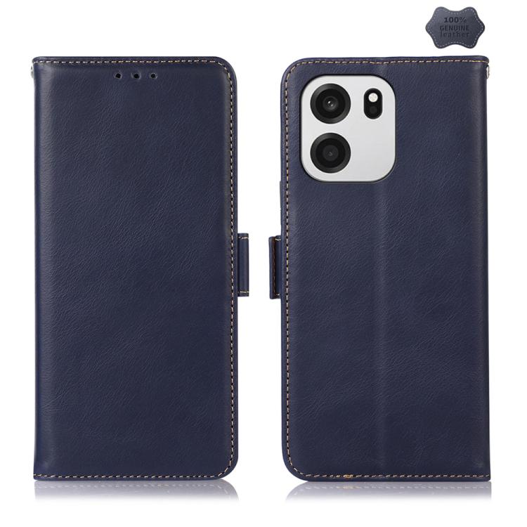 Custodia per telefono RFID in vera pelle con struttura magnetica Crazy Horse, For OnePlus Nord CE6 Lite 5G Global, For OnePlus Ace 6 Ultra, For OnePlus 15T, For OnePlus Turbo 6V / Turbo 6, For OnePlus 15R/Ace 6 5G/Ace 6T 5G, For OnePlus 15