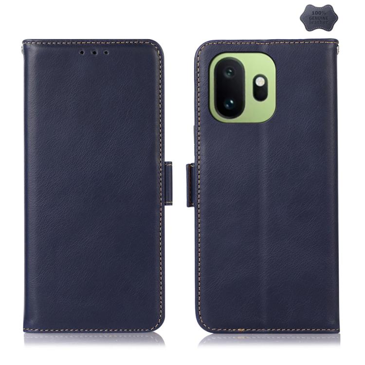 Custodia per telefono RFID in vera pelle con struttura magnetica Crazy Horse, For OnePlus Nord CE6 Lite 5G Global, For OnePlus Ace 6 Ultra, For OnePlus 15T, For OnePlus Turbo 6V / Turbo 6, For OnePlus 15R/Ace 6 5G/Ace 6T 5G, For OnePlus 15