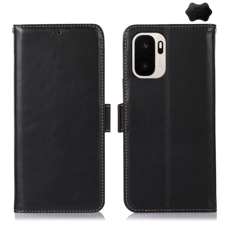 Custodia per telefono RFID in vera pelle con struttura magnetica Crazy Horse, For OnePlus Nord CE6 Lite 5G Global, For OnePlus Ace 6 Ultra, For OnePlus 15T, For OnePlus Turbo 6V / Turbo 6, For OnePlus 15R/Ace 6 5G/Ace 6T 5G, For OnePlus 15