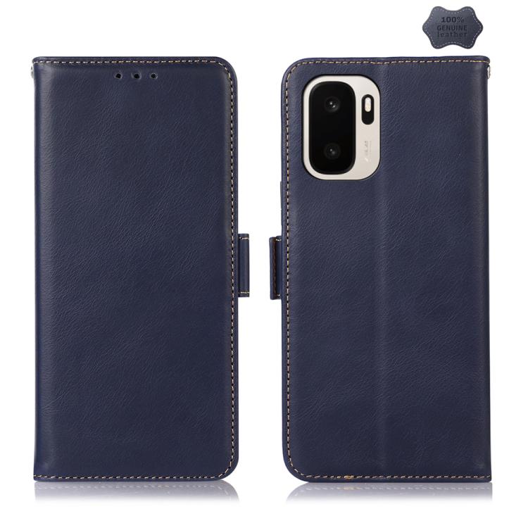 Custodia per telefono RFID in vera pelle con struttura magnetica Crazy Horse, For OnePlus Nord CE6 Lite 5G Global, For OnePlus Ace 6 Ultra, For OnePlus 15T, For OnePlus Turbo 6V / Turbo 6, For OnePlus 15R/Ace 6 5G/Ace 6T 5G, For OnePlus 15