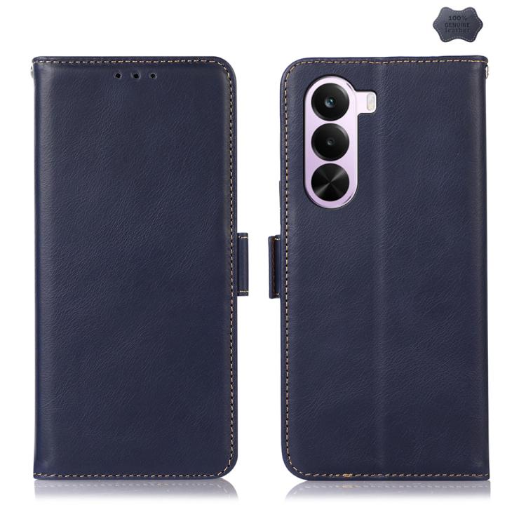 Custodia per telefono RFID in vera pelle con struttura magnetica Crazy Horse, For OnePlus Nord CE6 Lite 5G Global, For OnePlus Ace 6 Ultra, For OnePlus 15T, For OnePlus Turbo 6V / Turbo 6, For OnePlus 15R/Ace 6 5G/Ace 6T 5G, For OnePlus 15