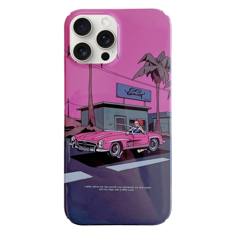 Custodia PC con motivo dipinto per iPhone 15 Pro Max