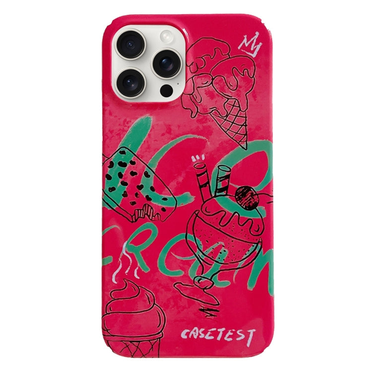 Custodia PC con motivo dipinto per iPhone 15 Pro Max