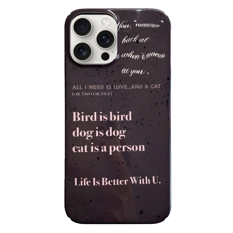Custodia PC con motivo dipinto per iPhone 15 Pro