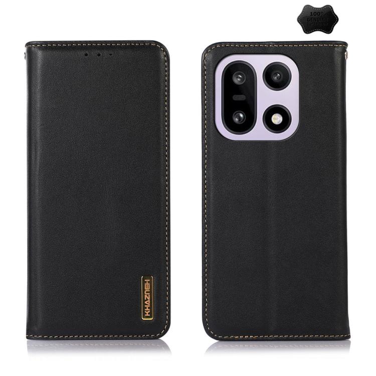 KHAZNEH Custodia per telefono in pelle di vacchetta con strato superiore nappa, For OnePlus Nord CE6 Lite 5G Global, For OnePlus Ace 6 Ultra, For OnePlus 15T, For OnePlus Turbo 6V / Turbo 6, For OnePlus 15R/Ace 6 5G/Ace 6T 5G, For OnePlus 15