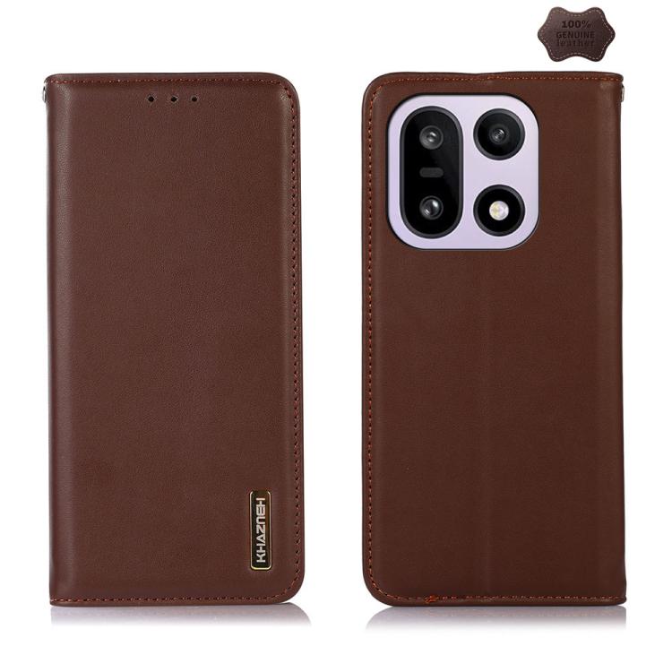 KHAZNEH Custodia per telefono in pelle di vacchetta con strato superiore nappa, For OnePlus Nord CE6 Lite 5G Global, For OnePlus Ace 6 Ultra, For OnePlus 15T, For OnePlus Turbo 6V / Turbo 6, For OnePlus 15R/Ace 6 5G/Ace 6T 5G, For OnePlus 15