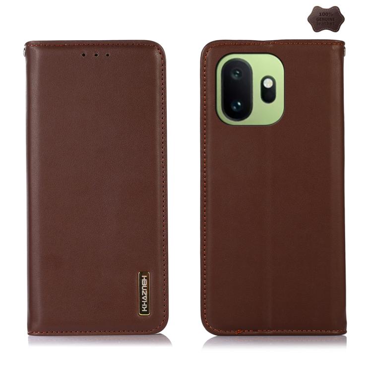 KHAZNEH Custodia per telefono in pelle di vacchetta con strato superiore nappa, For OnePlus Nord CE6 Lite 5G Global, For OnePlus Ace 6 Ultra, For OnePlus 15T, For OnePlus Turbo 6V / Turbo 6, For OnePlus 15R/Ace 6 5G/Ace 6T 5G, For OnePlus 15