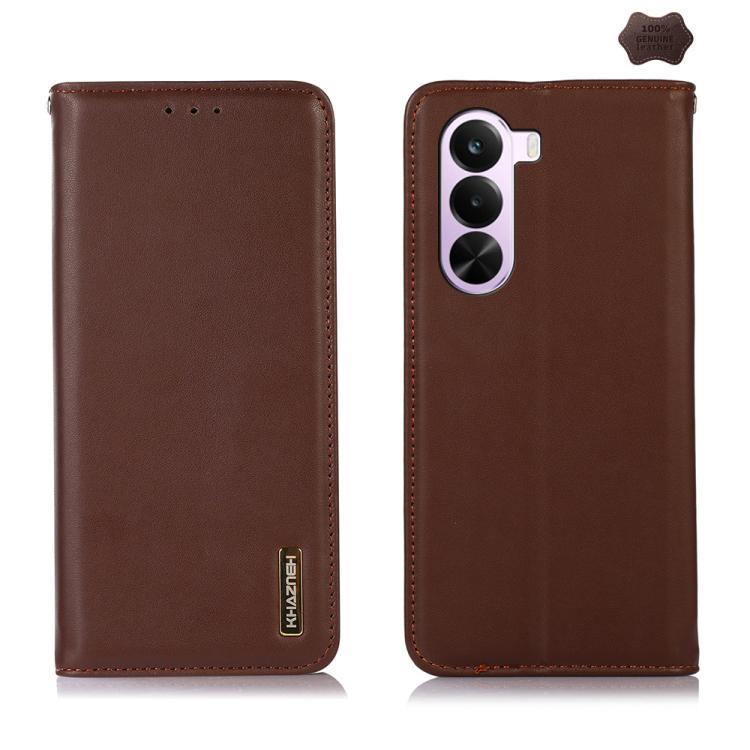 KHAZNEH Custodia per telefono in pelle di vacchetta con strato superiore nappa, For OnePlus Nord CE6 Lite 5G Global, For OnePlus Ace 6 Ultra, For OnePlus 15T, For OnePlus Turbo 6V / Turbo 6, For OnePlus 15R/Ace 6 5G/Ace 6T 5G, For OnePlus 15