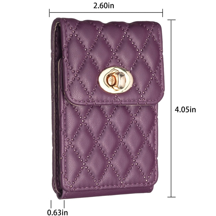 BFK07 Adesivo posteriore per telefono cellulare con borsa per carte verticale con fibbia in metallo