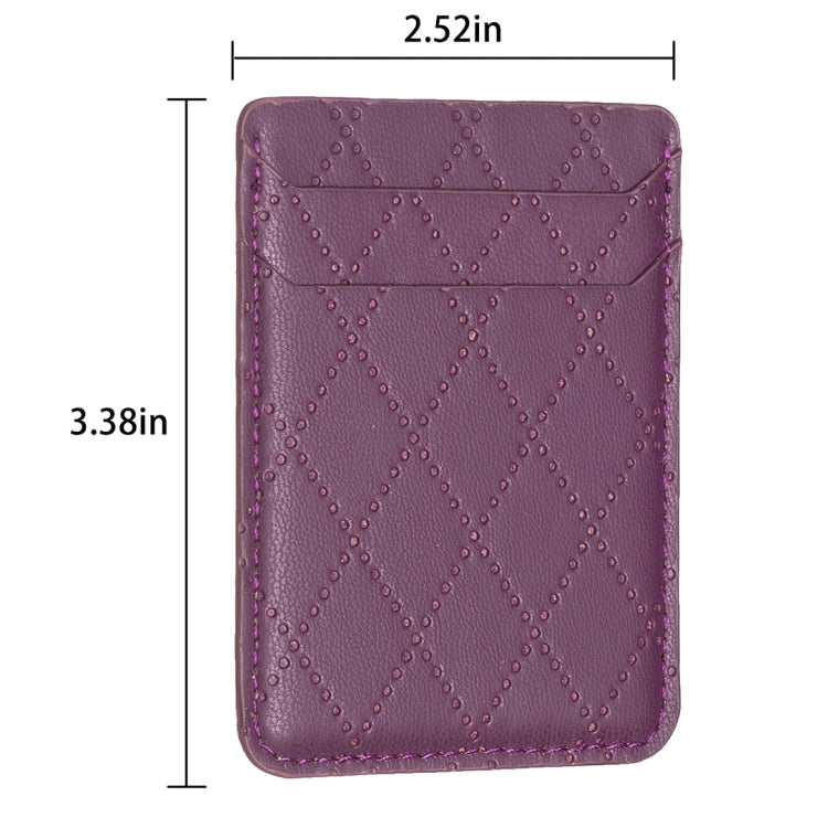 BFK11 Diamond Lattice Card Bag Adesivo posteriore per cellulare