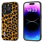 Custodia leopardata ABEEL per iPhone 15 e 14