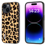 Custodia leopardata ABEEL per iPhone 15 e 14