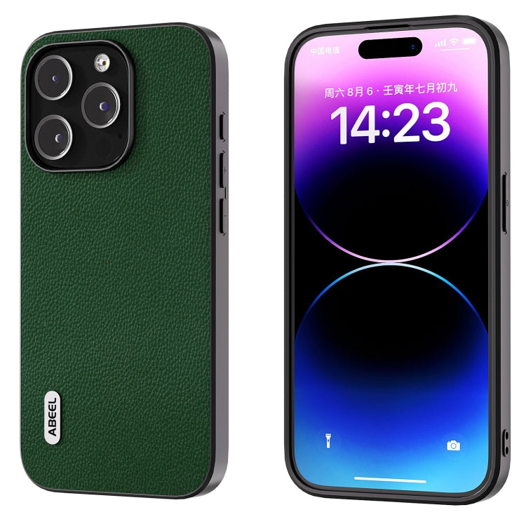 Custodia in vera pelle ABEEL per iPhone 15 e 16
