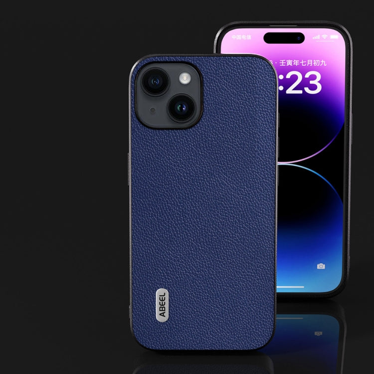 Custodia in vera pelle ABEEL per iPhone 14 e 15
