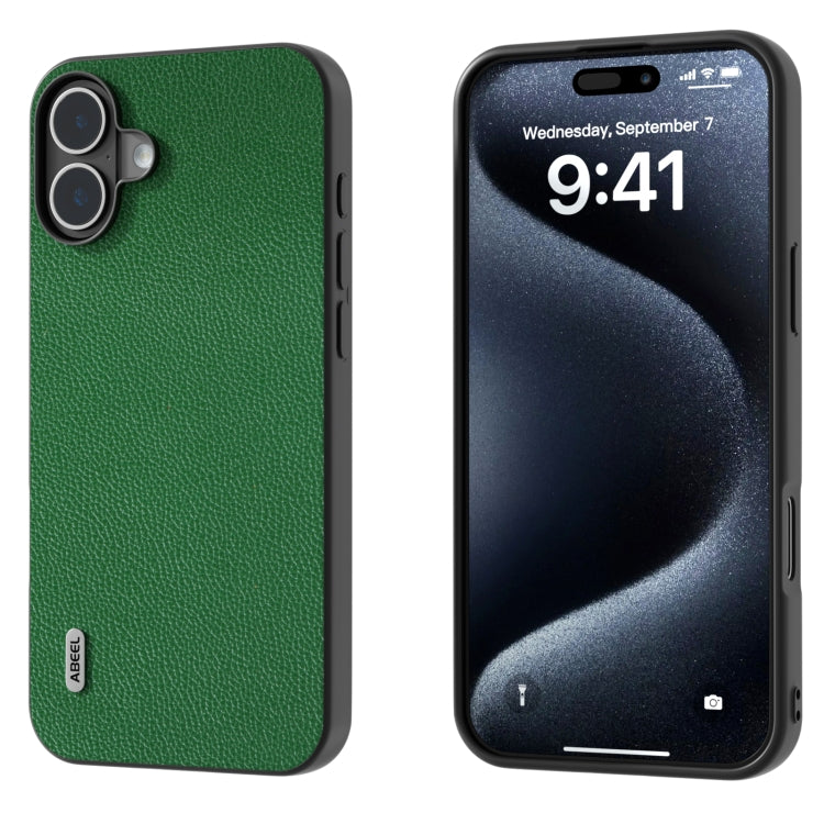 Custodia in vera pelle ABEEL per iPhone 15 e 16