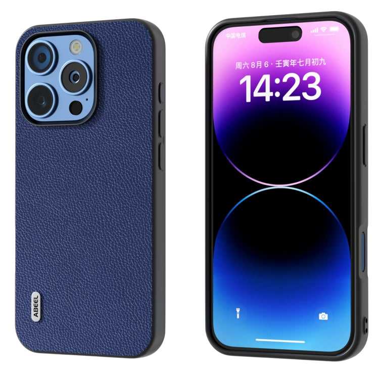 Custodia in vera pelle ABEEL per iPhone 15 e 16