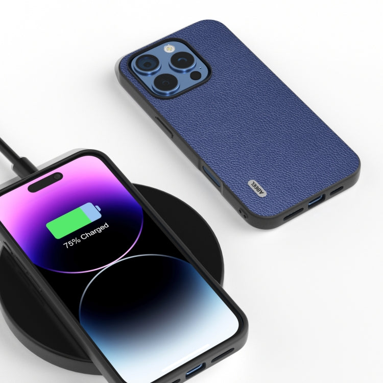Custodia in vera pelle ABEEL per iPhone 15 e 16