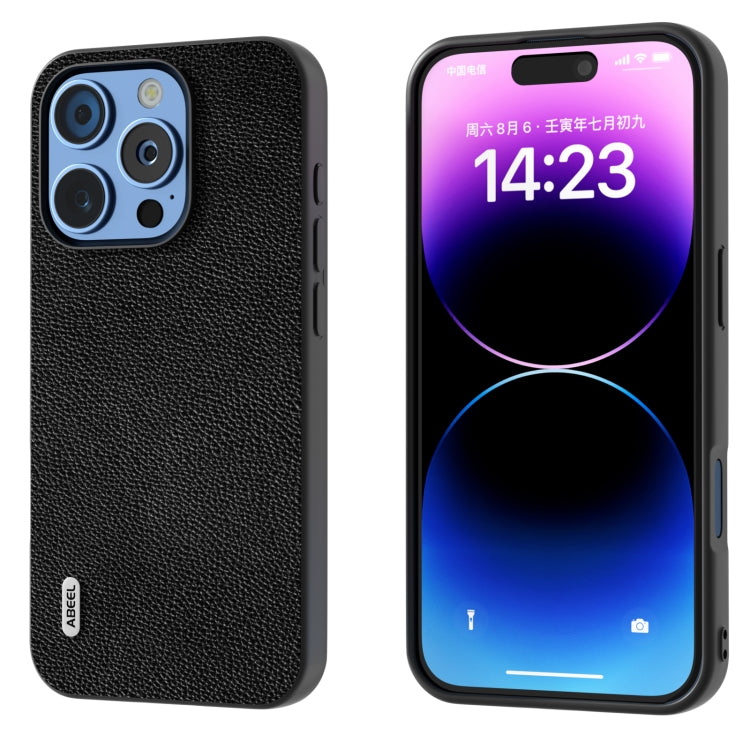 Custodia in vera pelle ABEEL per iPhone 15 e 16